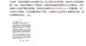 李凯馨前助理致歉，称“辱华录音”为剪辑合成，工作室发声