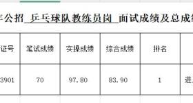 王皓考编，成绩公布，排名第一