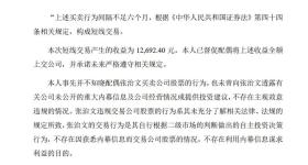 董事长公开道歉：已督促配偶上交收益