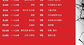孙颖莎王楚钦出战，WTT美国大满贯9日赛程公布