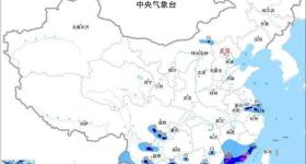 暴雨蓝色预警:广东等14省份大到暴雨