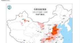 气温预报图肉眼可见变热了