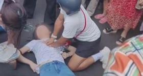 救女子被质疑袭胸男子是医学院老师