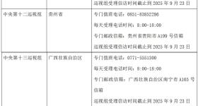 二十届中央第六轮巡视陆续进驻 联络方式公布