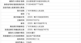 哪吒汽车成为失信被执行人