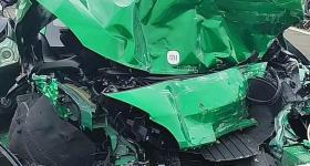 水泥罐车失控连撞多车一辆小米YU7被撞报废，车主发声