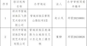 刚刚公告！郑州管城注销2家校外培训机构
