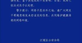 武汉警方:双胞胎学生跳楼系谣言